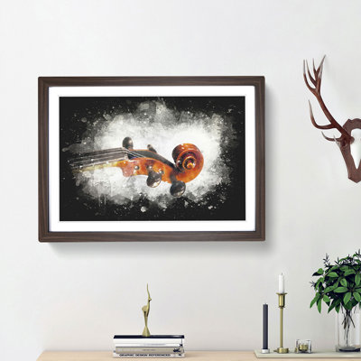 The Scroll of a Violin - Picture Frame Graphic Art Print