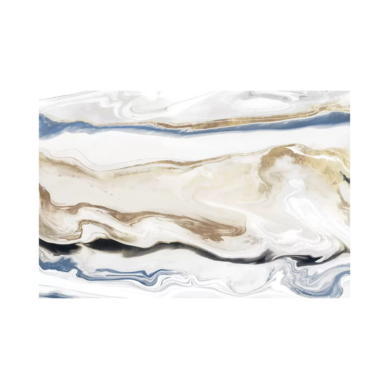 «Synthesis I» par Isabelle Z - impression d'art graphique, Toile tendue, Pas de tapis, H 26 po x l 40 po x 1,5 po
