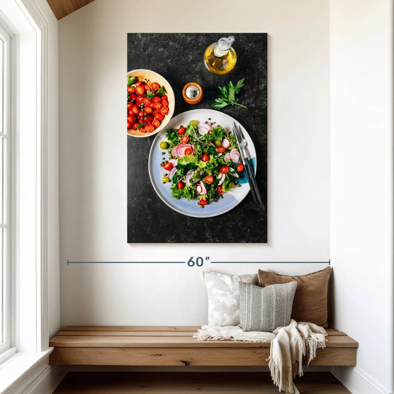 Yarlin Vegan Salad, 48" H x 32" W