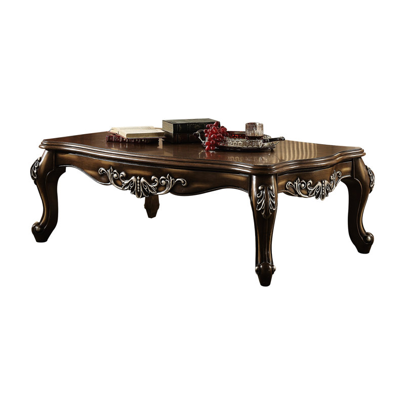 Table basse en chêne antique avec pattes pour grand lit, structure rectangulaire, minimaliste pour la décoration, plateau festonné en bois complexe, aspect brossé à la main, 20 po x 57 po x 35 po avec rangement pour boissons,