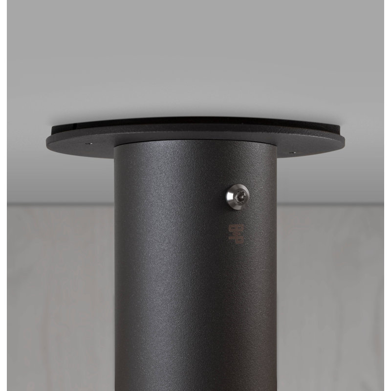 1 - Light Flush Mount, Steel, Graphite