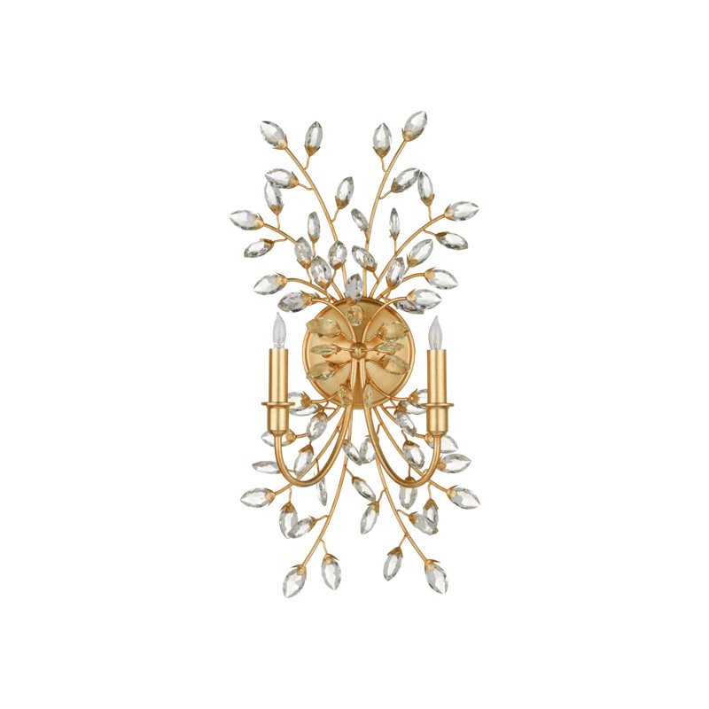 Forget-Me-Not 2 - Light Candle Wall Light, Gold