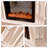 Solid Wood Electric Fireplace-356346629
