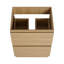 Meuble-lavabo pour salle de bain avec lavabo simple, meuble-lavabo sous-comptoir moderne avec double tiroir, meuble-lavabo sur pied autoportant, bois d'ingénierie-115916216