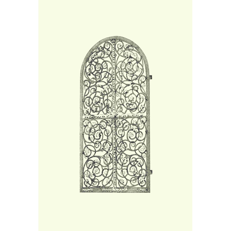 Barrière en fer forgé VI, H 48 po x l 32 po