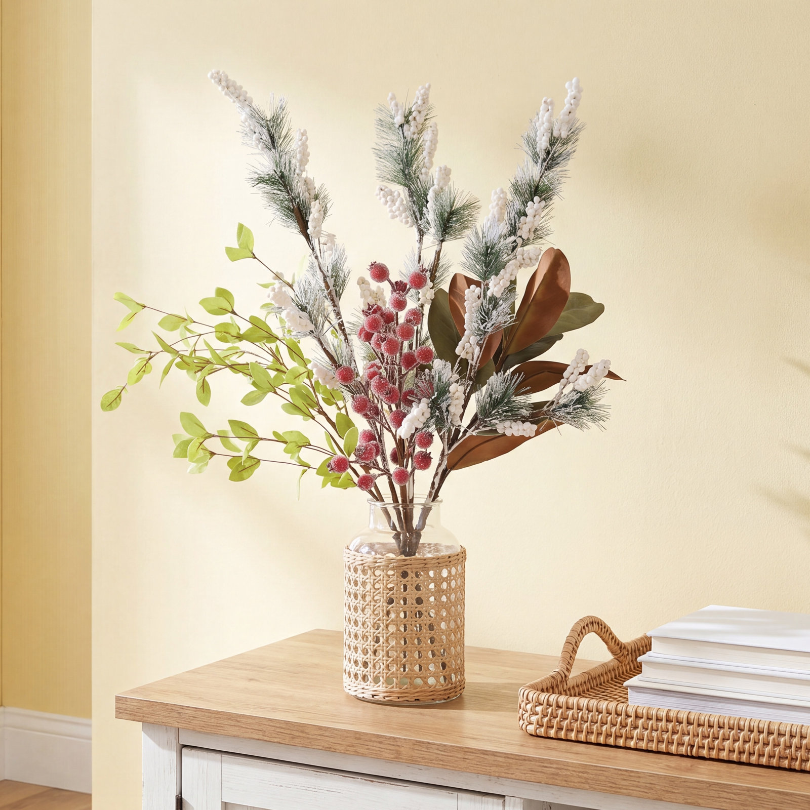Frosted Pine Needle Stems