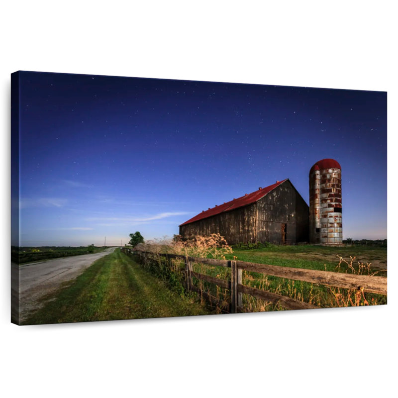 Nuit à la ferme, H 26 po x l 39 po