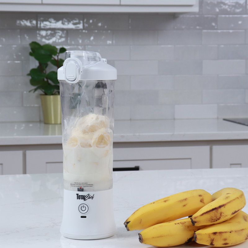 Total Chef Portable USB Hand Blender Yellow Blender, White
