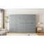 Lit avec rangement pour grand lit en gris - Taille épurée et fonctionnelle pour désencombrer votre espace de vie-635236515