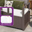 Banc de rangement en rotin PE toutes saisons Balconera