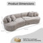 Canapé modulaire incurvé surdimensionné bonifié de 114 po Boneless-181586340