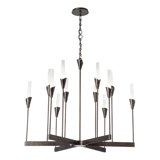 Lilium Chandelier - 12-Light - Vintage Platinum