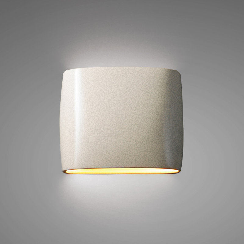 Ambiance Collection™ LED Outdoor Flush Mount, White Crackle