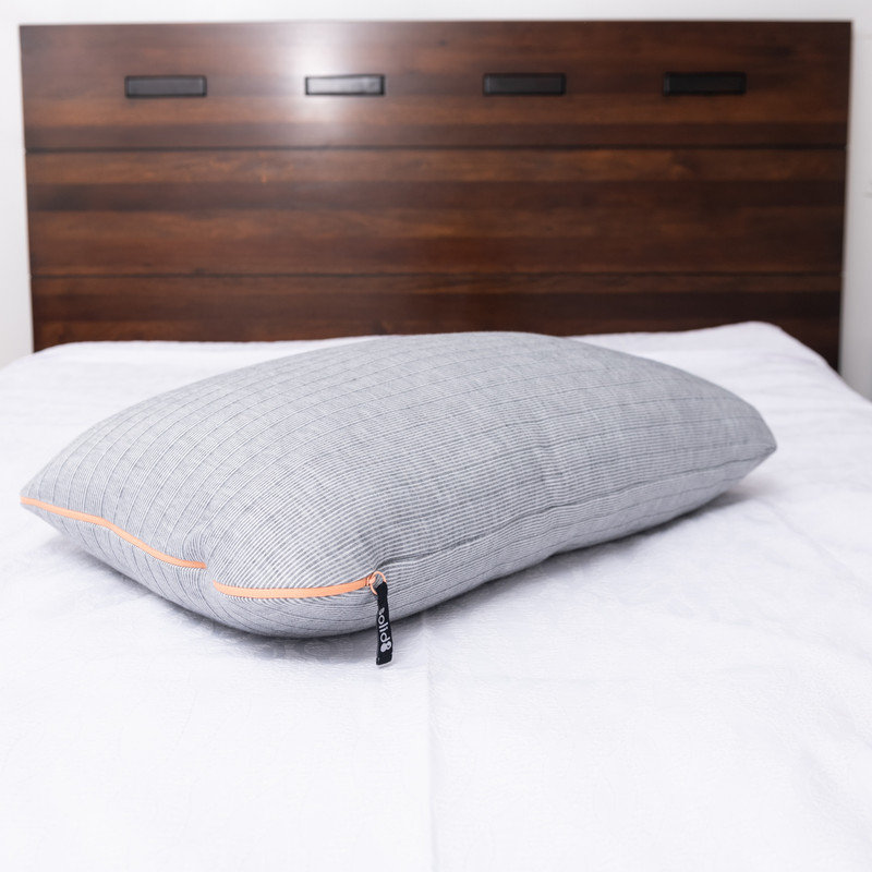 Jumbo Gray Polyester Down Alternative Cooling Bed Pillow