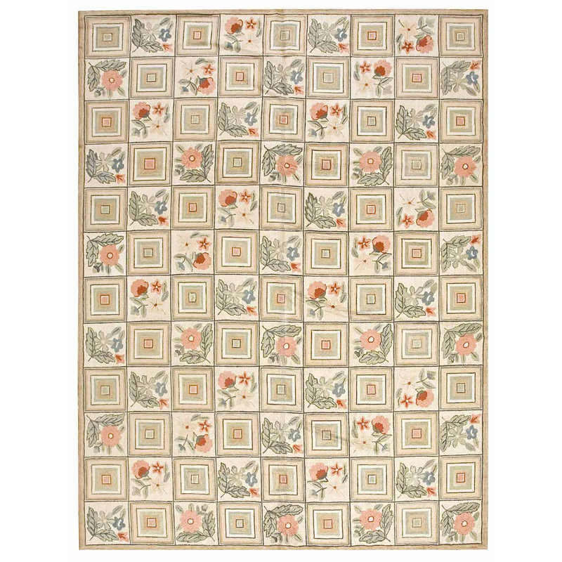 Wool Area Rug, Rectangle 9' X 12'