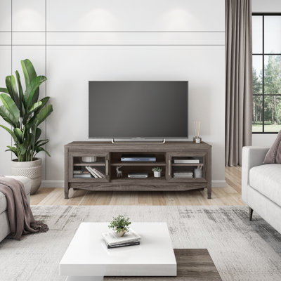Meuble télé gris en bois flotté