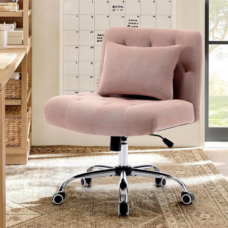 Chaise de bureau polyvalente avec coussin lombaire et siège large pour un confort accru