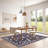 Insect Floral Area Rugs Modern Accent Carpet with Non-Slip Backing, Stain-Resistant Low Pile Floor Cover, Machine Washable Ultra-Soft Indoor Mat for Living Room, Bedroom, Kitchen-1047352409