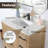 Arbios 36"  Quartz Single Vanity Top with Sink Faucet Holes-92756967