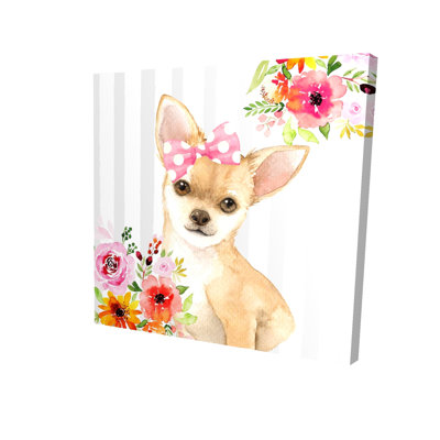 Art sur toile Chihuahua | Art mural animal mignon