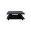 Table basse de 49 po Canyon, finition clou de girofle, fabriquée en chêne massif et placages, tablette incluse, aucun assemblage requis