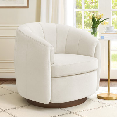 Seraphina Upholstered Swivel Barrel Chair
