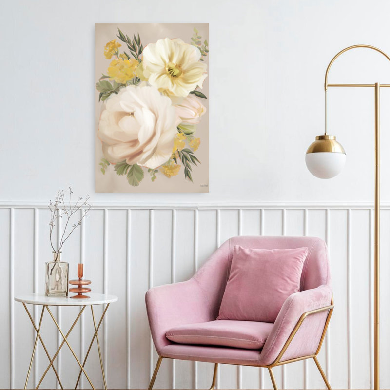 Art floral floral pivoine, H 24 po x l 16 po
