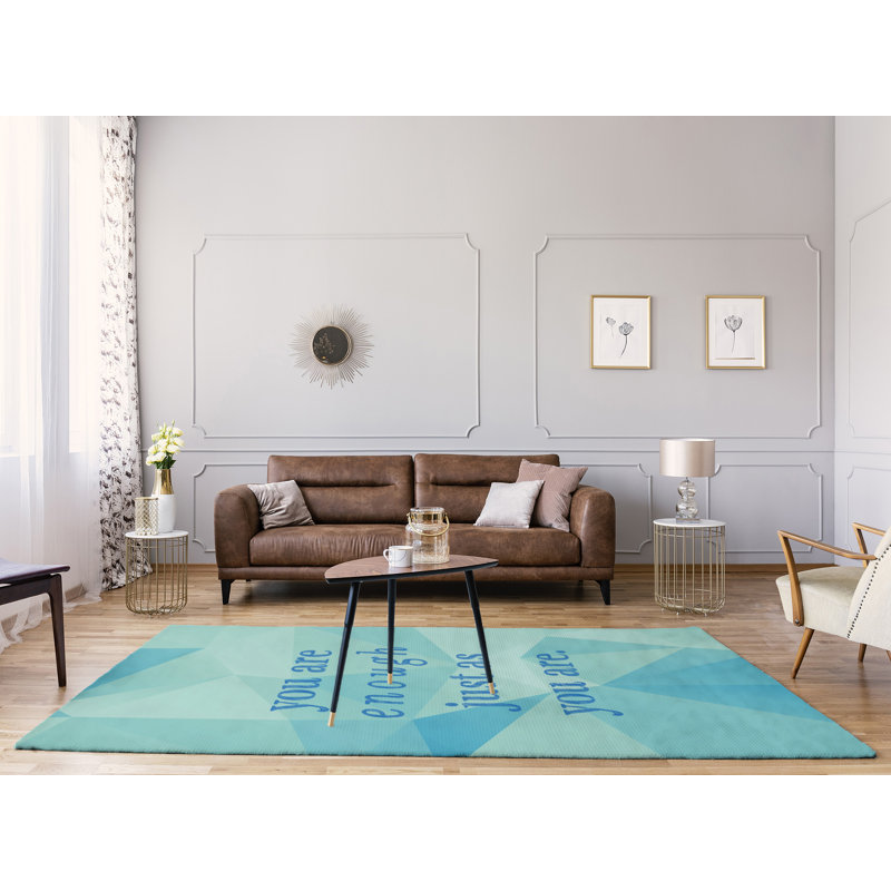 Faux gemme vous êtes assez tapis poly-chenille, Rectangle 8 pi x 10 pi