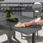 Table de salle à manger extensible 35 à 71 po pour 4-6 personnes, gris