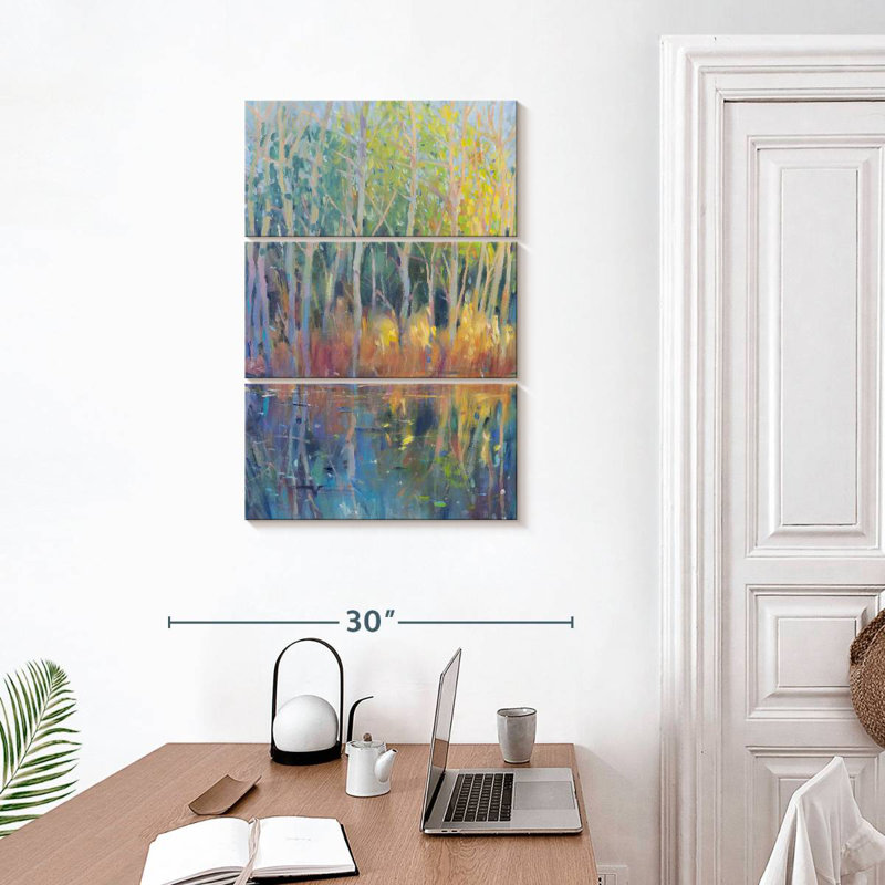 Alvord Reflected Trees I, 32" H x 20" W