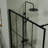 Frameless Tempered Glass Shower Screen - Modern Black Finish Perfect For Contemporary Wet-rooms