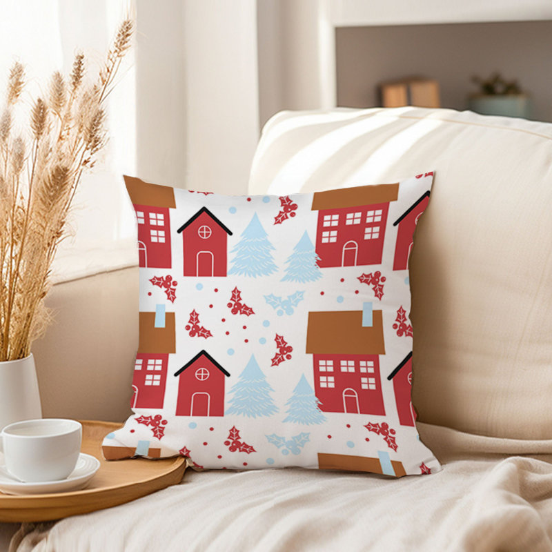 Holiday Christmas Pattern VI Modern, 16"H x 16"W