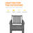 7 Pieces HDPE Outdoor Dining Set, Patio Dining Set With Umbrella Hole, All Weather Outdoor Dining Table Sets For 6, HDPE Patio Furniture Sets For Deck, Backyard, Lawn, And Poolside-867309956