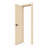 DEPOT E-SHOP 24 in. x 80 in. PVC AquaDoor Kit - Waterproof Interior Slab Door with Adjustable WPC Frame, Weatherstrip and Trim Molding for Bathroom, Kitchen and Laundry Room - Light Oak