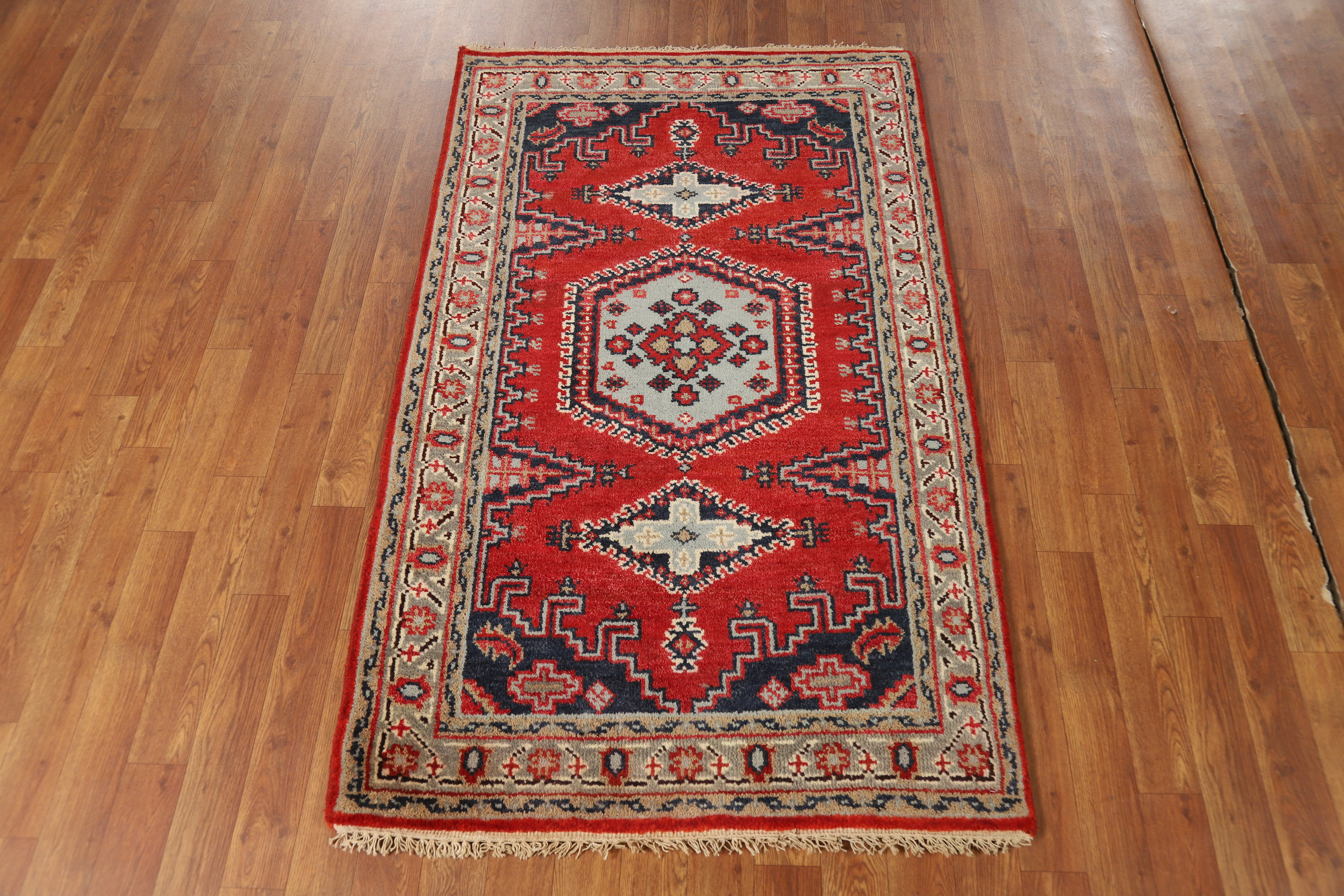 Bloomsbury Market Geometric Wool Traditional Oriental Foyer Rug 3x5 ...