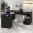 L-Shaped Executive Desk With Power Outlet-746385008
