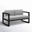 Avion Loveseat - Black-247300382-267548411