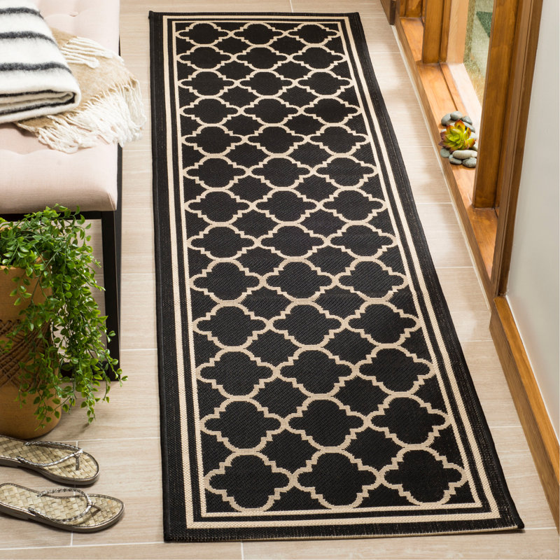 Herefordshire Performance Geometric Indoor/Outdoor Area Rug, Runner 2'3" x 8'