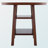 Ilianne High Table with Saddle Seat Counter Stools, Walnut-510153954