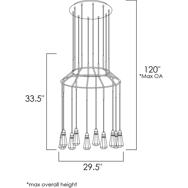 10 - Light LED Pendant
