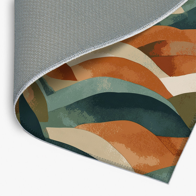 Tapis intérieur et extérieur Woodland Waves, Rectangle 4pi x 6 pi