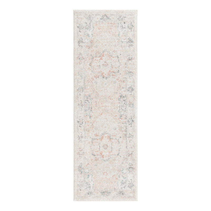 Hagood Oriental Area Rug in Ivory, Runner 2' x 4'1"