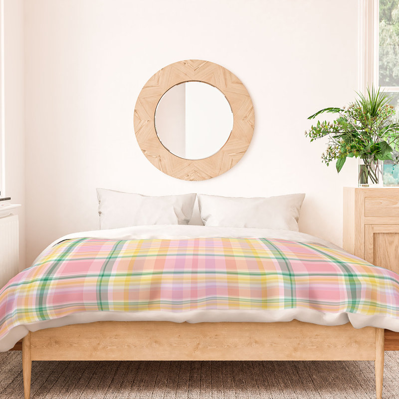Polyester Plaid Duvet Cover, King Duvet Cover