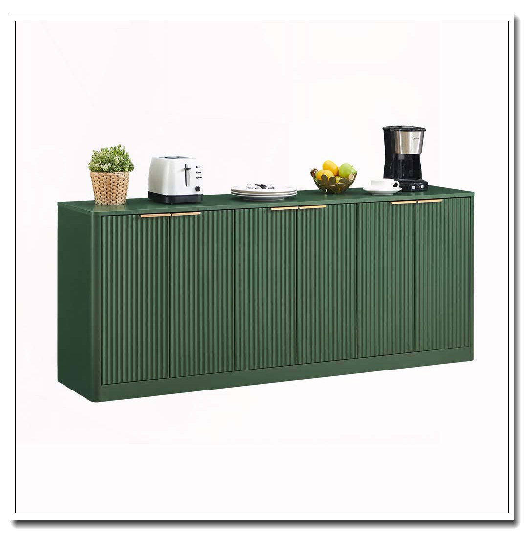 Latitude Run® 67-inch modern wavy sideboard, curved contour design ...