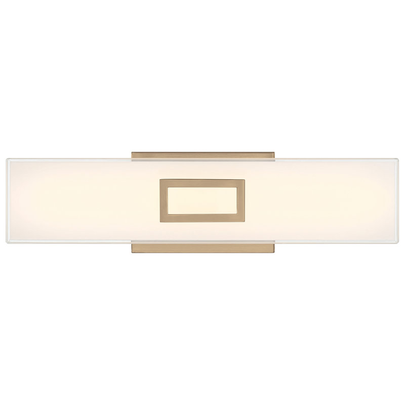 Farell Dimmable LED Vanity Light, Antique Brushed Brass