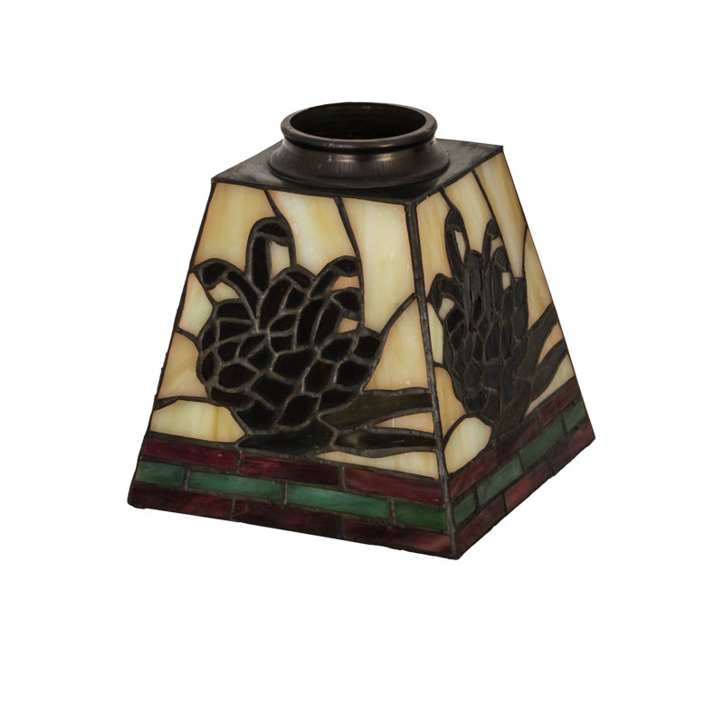 5" Square Pinecone Mission Shade