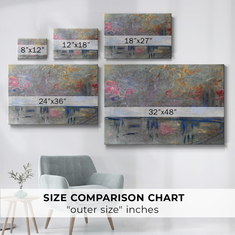 Monet - Toile tendue avec châssis, H 8 po x l 12 po