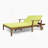 Patio Double Chaise Lounge With Cushion-795042142