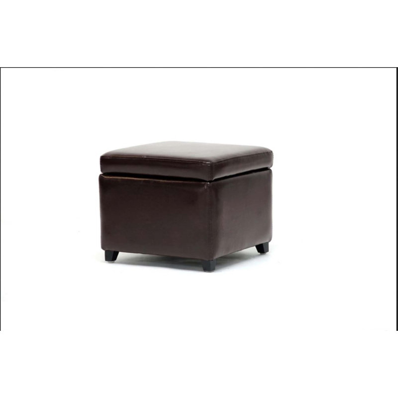 Cate Faux Leather Ottoman