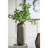 7X7X17" Aluminum Layered Chisel Oval Vase